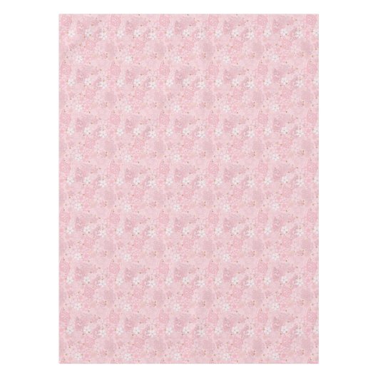 Blume aus rosa Papier Tischdecke (Vorderseite)