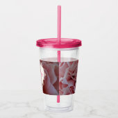 Blume aus rosa Samt Acryltrinkbecher (Rechts)