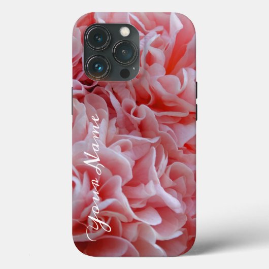 Blume aus rosa Samt Case-Mate iPhone Hülle (Rückseite)