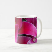 Blume aus rosa Sterngazer Kaffeetasse (VorderseiteRechts)