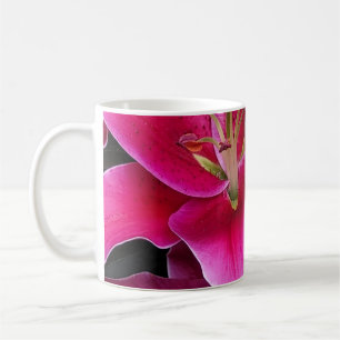 Blume aus rosa Sterngazer Kaffeetasse