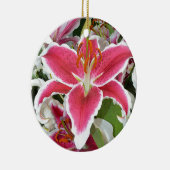 Blume aus rosa Sterngazer Keramik Ornament (Rechts)