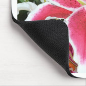 Blume aus rosa Sterngazer Mousepad (Ecke)
