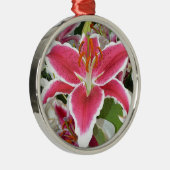 Blume aus rosa Sterngazer Ornament Aus Metall (Rechts)