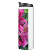 Blume aus rosa Sterngazer Thermosbecher (Nach rechts gedreht)