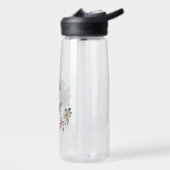 Blume aus Rosa und Champagner Trinkflasche (Links)