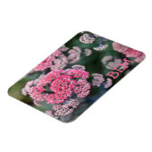 Blume aus rosa und weißem Butterfly Magnet (Linke Seite)