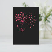 Blume aus rosafarbenem Ribbon-Kronleuchter Brustkr Dankeskarte (Stehend Vorderseite)