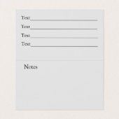 Blume aus schwarz-weißer Lilie für Floristen Visitenkarten (Innenseite Aufgefaltet)