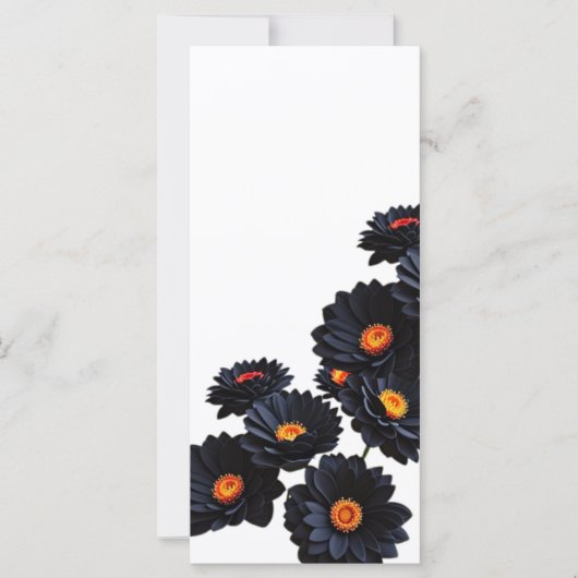 Blume aus schwarzem Samt (Vorderseite)