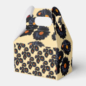 Blume aus schwarzem Samt Gefälligkeitsbox Geschenkschachtel (Rückseite)