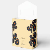 Blume aus schwarzem Samt Gefälligkeitsbox Geschenkschachtel (Offen)