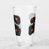 Blume aus schwarzem Samt Glas (Rechts)