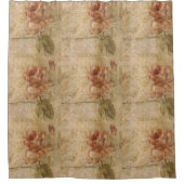 Blume aus Shabby Chic, rustikal, grunge, Rose, Ret Duschvorhang (Vorderseite)