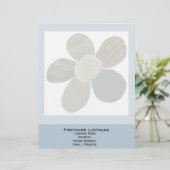 Blume aus Spinnstoffen - DIY Briefbogen (Stehend Vorderseite)