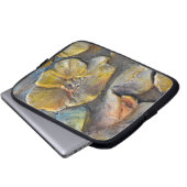 Blume aus Stein Laptopschutzhülle (Vorne Knopf)