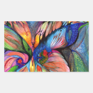 Blume aus Traumland Rechteckiger Aufkleber