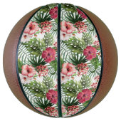 Blume aus tropischem Hibiskus Basketball (Vertikal)