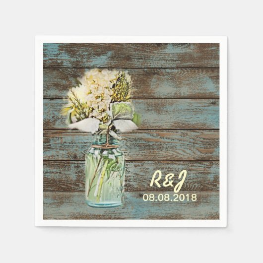 Blume aus Vintagem Western verweilen im Stall Serviette (Vorderseite)