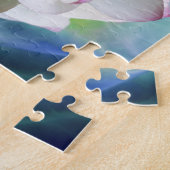 Blume aus weißem Kristall Puzzle (Seite)