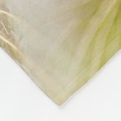 Blume aus weißem Löwenzahn Fleecedecke (Ecke)