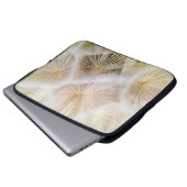 Blume aus weißem Löwenzahn Laptopschutzhülle (Vorne Knopf)