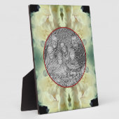 Blume aus weißem Peony erstellen Ihr eigenes Foto Fotoplatte (Seite)