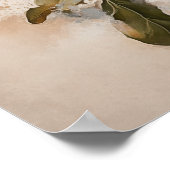 Blume aus weißer Baumwolle Art Print Poster (Ecke)