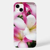 Blume aus weißer und rosa Lilie Case-Mate iPhone Hülle (Rückseite)
