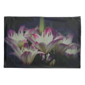 Blume aus weißer und roter Lilie Kissenbezug (Rückseite)