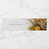 Blume aus Weißholz Hochzeitswasser-Flaschenetikett Wasserflaschenetikett (Einzelnes Label)