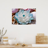 Blume aus Weißmeer Poster (Küche)