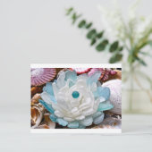 Blume aus Weißmeer Postkarte (Stehend Vorderseite)