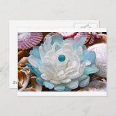 Blume aus Weißmeer Postkarte (Vorne/Hinten)