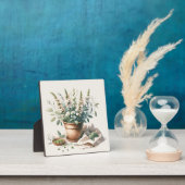 Blume aus Zackenholz Fotoplatte (InSitu)