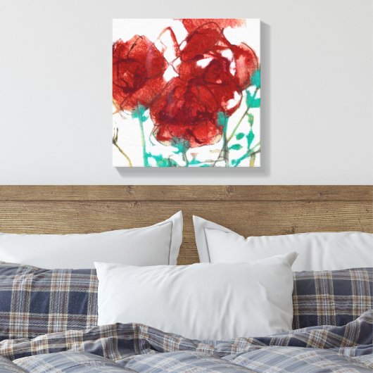 Blume Ausdruck I Leinwanddruck (Insitu (Schlafzimmer))