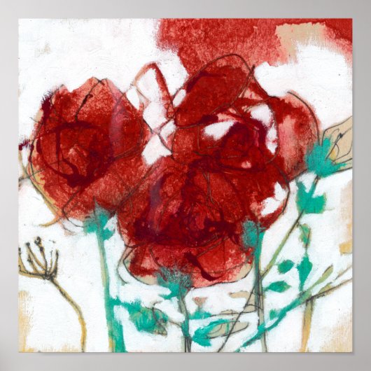 Blume Ausdruck I Poster (Vorne)