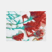Blume Ausdruck II Fleecedecke (Vorderseite (Horizontal))