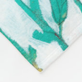 Blume Ausdruck II Fleecedecke (Ecke)