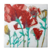 Blume Ausdruck II Fliese (Vorderseite)