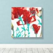 Blume Ausdruck II Leinwanddruck (Insitu (Holzboden))