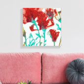 Blume Ausdruck II Leinwanddruck (Insitu (Wohnzimmer))