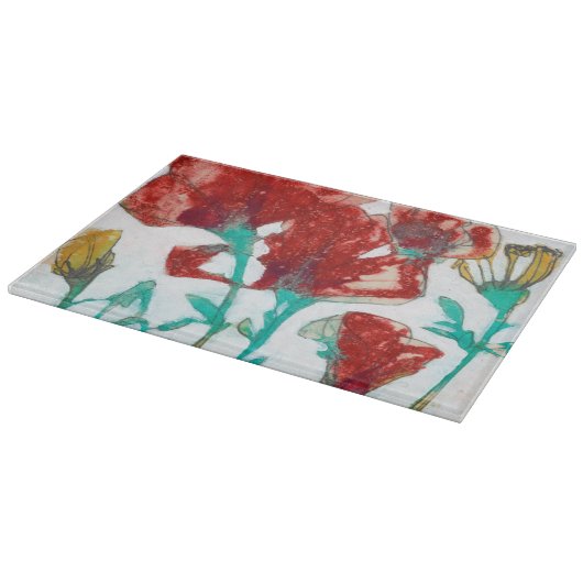 Blume Ausdruck II Schneidebrett (Ecke)