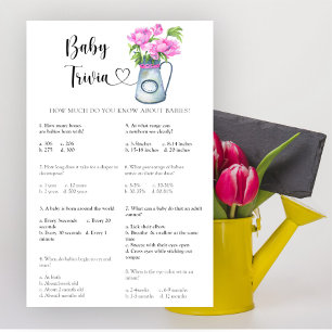 Blume Baby Dusche Baby Trivia Game