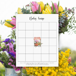 Blume Baby Dusche Bingo-Spiel