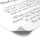 Blume Baby Dusche mein Wasser Broke Spiel Schild (Ecke)