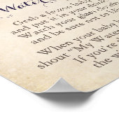 Blume Baby Dusche mein Wasser Broke Spiel Schild (Ecke)