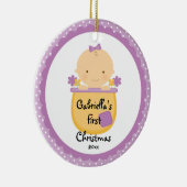 Blume Baby Girl Baby's First Christmas Ornament (Rechts)