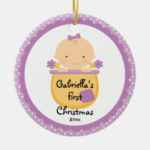 Blume Baby Girl Baby's First Christmas Ornament