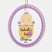 Blume Baby Girl Baby's First Christmas Ornament (Links)